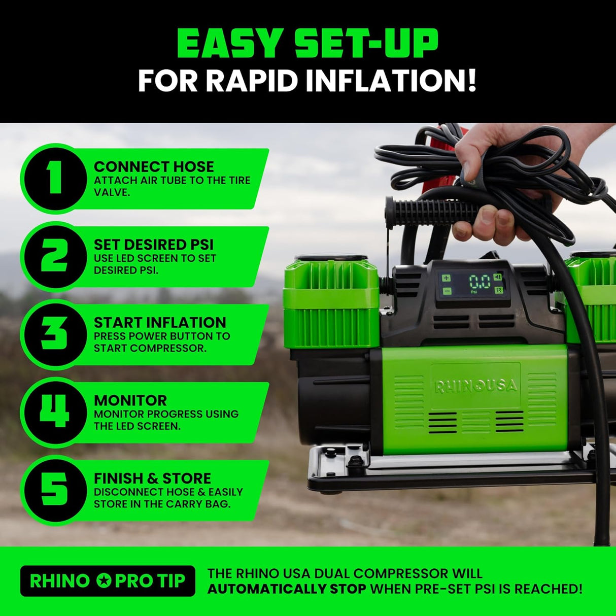 12V Dual-Tire Air Compressor
