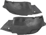 Front Inner Fender Liner Splash Shield Guard Set Black