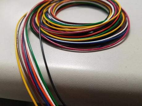 26 AWG Gauge Stranded Hook Up Wire Ea 8 Color UL1007 300 Volt choose your length ACDC