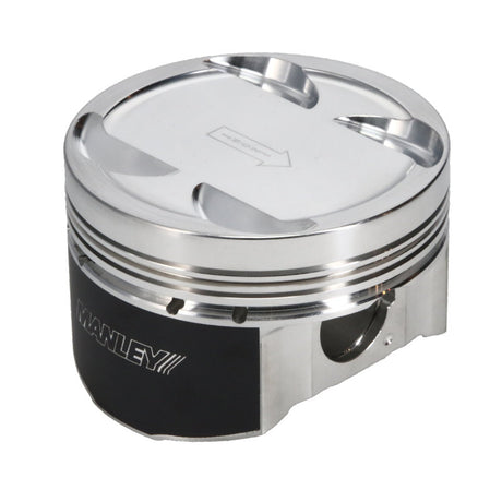 Pistons plats Manley 03-06 Evo 8/9 (7 boulons 4G63T) 86 mm + 1 mm avec alésage 8,5:1 avec segments