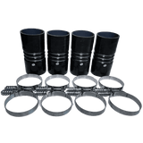 S&B 4"x 8" Intercooler Boot Kit with Clamps (Set of 4) S&B