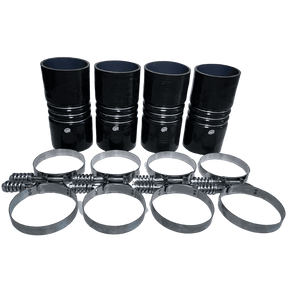 S&B 4"x 8" Intercooler Boot Kit with Clamps (Set of 4) S&B