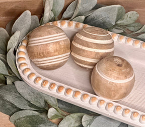 Mango wooden balls 3” KB Decor & More