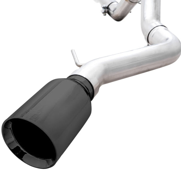 AWE Tuning 0FG Single Rear Exit Exhaust with BashGuard and 5-Inch Diamond Black Tip | 2021+ Ford Bronco