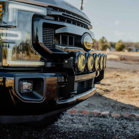 Kit de barre lumineuse à 7 lumières LED Pro6 KC HiLiTES 2017+ Ford Super Duty Gravity - Pare-chocs avant