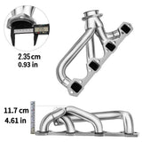 Exhaust Header for 1964-1977 Ford Mustang/Fairlane/Falcon/Maverick Mercury Cougar 260 289 302 V8 Flashark