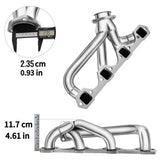 Exhaust Header for 1962-1977 Ford Mustang/Fairlane/Falcon/Maverick/Galaxie 500丨1966-1971 Mercury Comet Cougar 4.3L/4.7L/5.0L V8