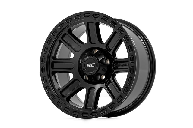 Rough Country 84 Series Wheel Gloss Black 15x8 5x5.5 -19mm