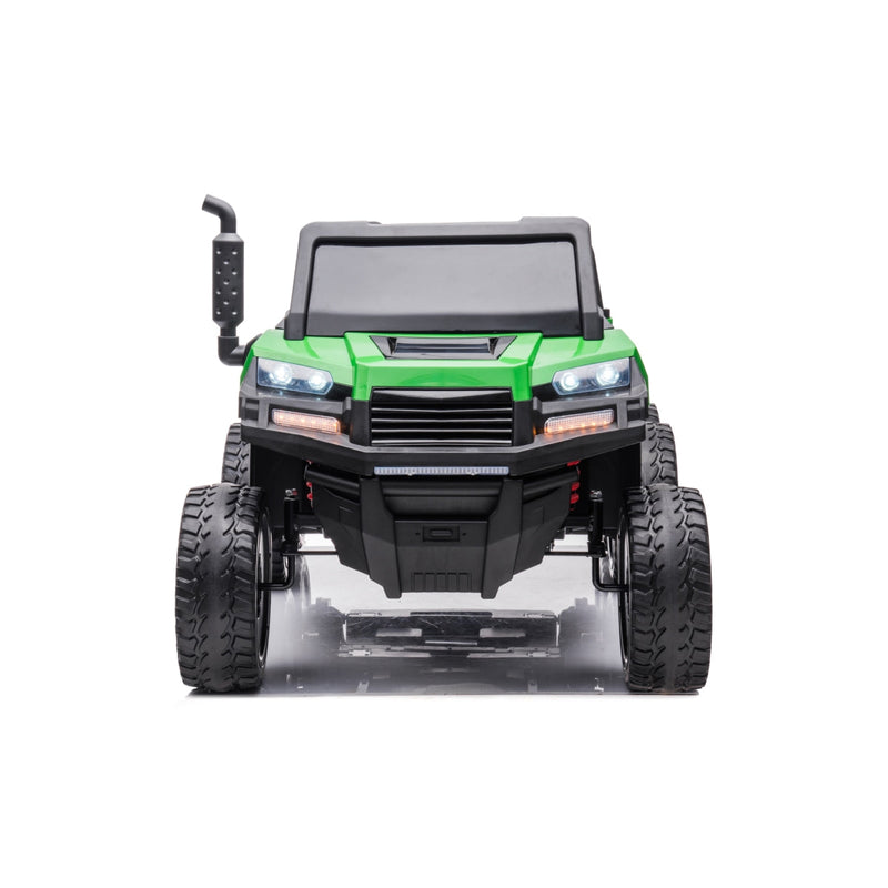 24V 6 Wheeler Magic Cars Tractor Trailer 2 Seater Ride-on with Dump Cart and Parental Remote