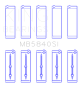 King Engine Bearings Chrysler/Dodge Gen 3 Hemi 5.7/6.1/6.4 (Size +0.75mm) Main Bearing Set