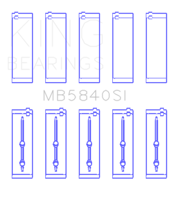 King Engine Bearings Chrysler/Dodge Gen Iii Hemi 5.7/6.1/6.4 (Size +0.25mm) Main Bearing Set