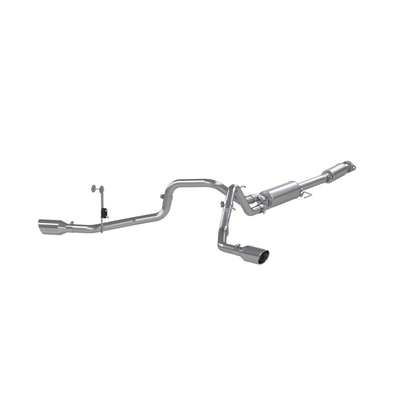 MBRP 2021+ Ford F150 2,7 L/3,5 L/5,0 L 3 po en acier aluminisé Cat-Back 2,5 po double échappement latéral divisé