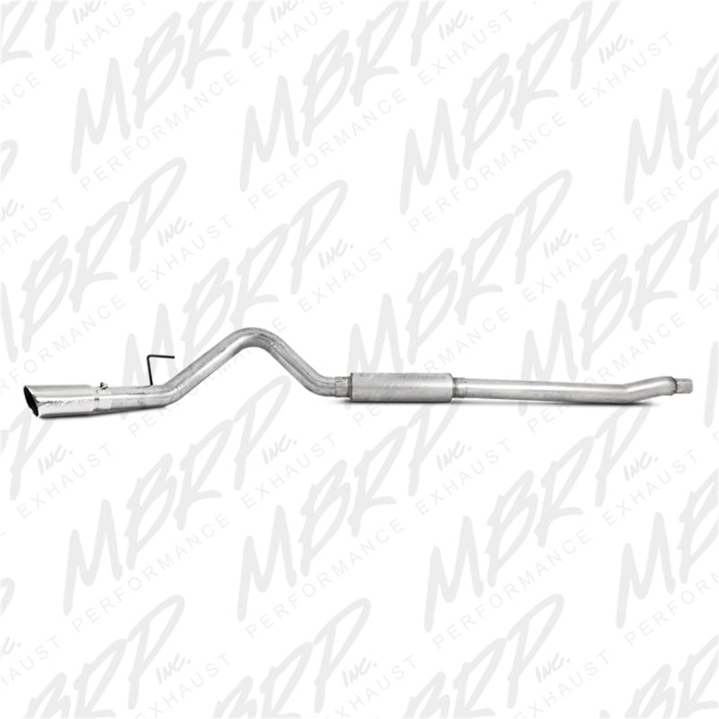 Système d'échappement simple face en aluminium pour Ford F-250/350/450 6,2 L V8 à essence 4 po Cat Back MBRP 11-13