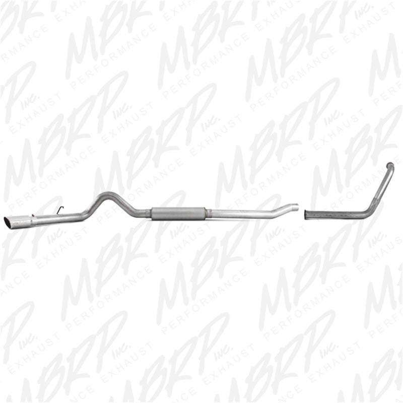MBRP 2003-2007 Ford F-250/350 6.0L EC/CC Turbo arrière simple face (Catalyseur de série)