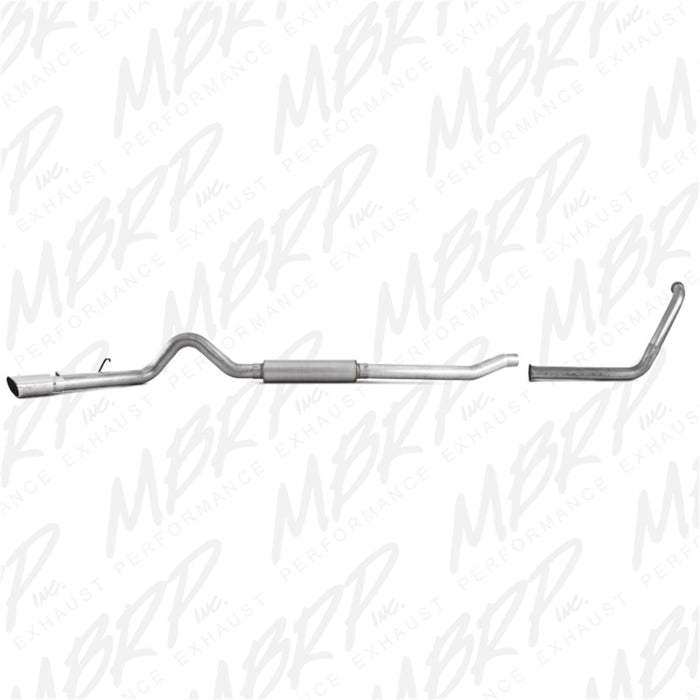 MBRP 2003-2007 Ford F-250/350 6.0L EC/CC Turbo arrière simple face (Catalyseur de série)