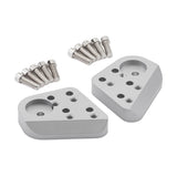 1993-2001 BMW R1100R Silver Handlebar Risers