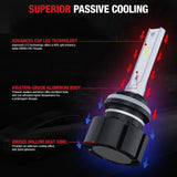 XF1 880 6000K 6000LM LED Fog Light Bulbs White 2Pcs Flashark