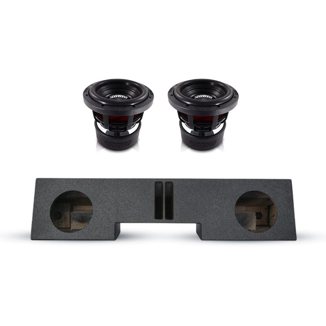 (2) Sundown Audio X8 v4 & Chevy Ext Cab 88-98 Dual 8" Subwoofer Box Combo Sundown Audio