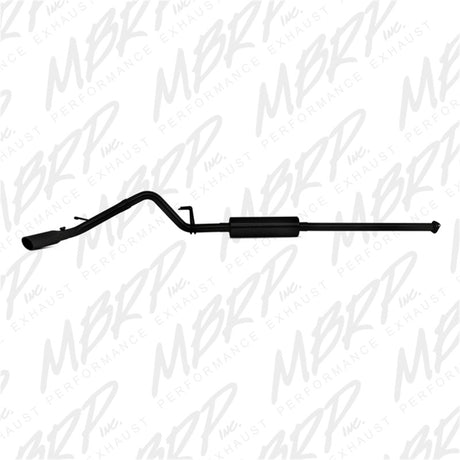MBRP 09-14 Toyota Tacoma 4.0L EC/CC Cat-Back à sortie unique AL - Noir