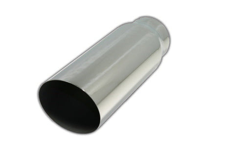 15 Deg Angle Cut | Polished 304 Stainless Exhaust Tip Mel's Manufacturing
