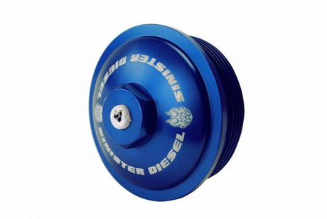 Kit de bouchon bleu billette Sinister Diesel 03-07 Ford 6.0L
