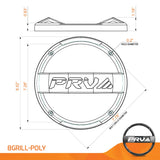 PRV Audio 8GRILL-POLY 8in Polyethylene Loudspeaker Grill Black