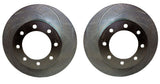 American Made V8-Barbarian 8-Piston Billet Aluminum Direct Fit Rear Disc Brake Kit W/DS Rotors.  Red A193-10R-DS