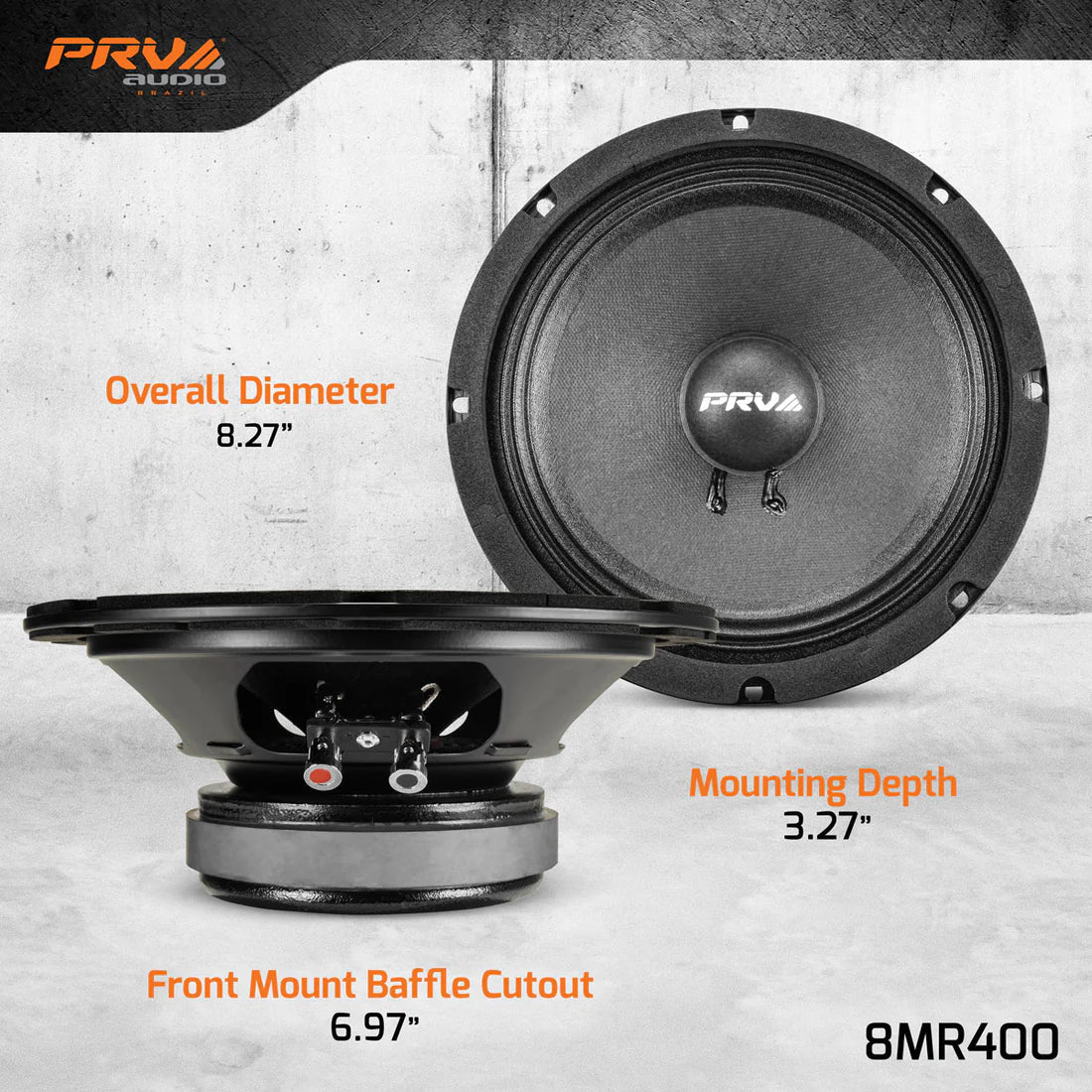 8MR400 PRV 8″ Midrange Speaker PRV