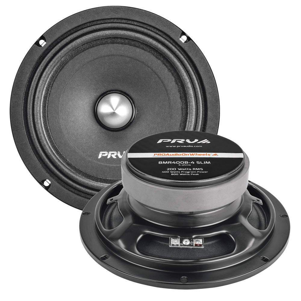 2x 8MR400B-4 SLIM  TW350Ti-4 SLIM (PAIR) PRV Audio