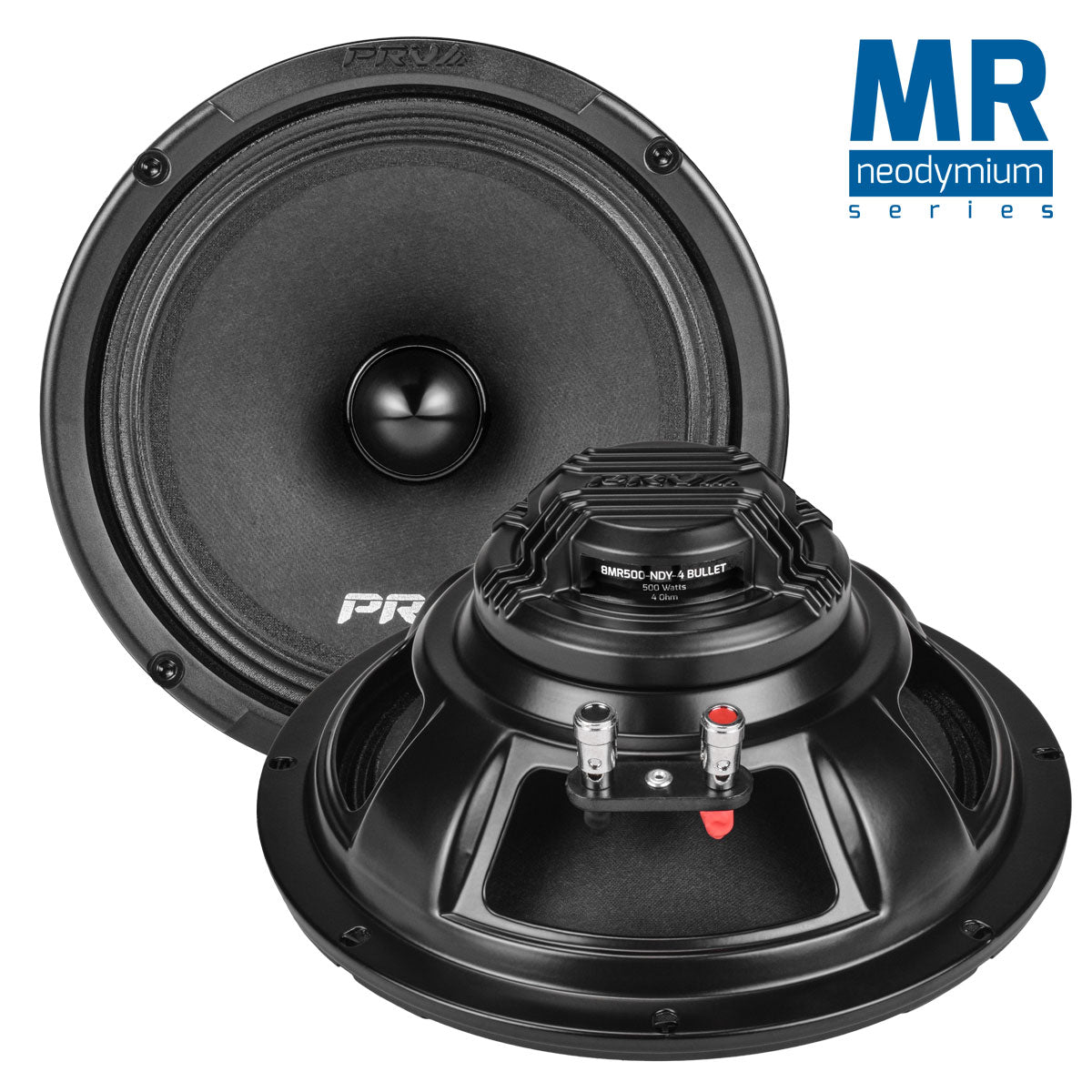 PRV Audio 8MR500-NDY-4 | 8" 500W RMS Neodymium Midrange Speaker w/ Bullet (Single) PRV Audio