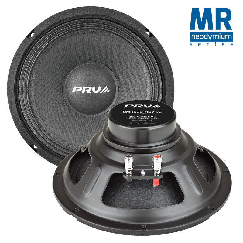 PRV Audio 8MR500-NDY v2 8in Neodymium Midrange Speaker