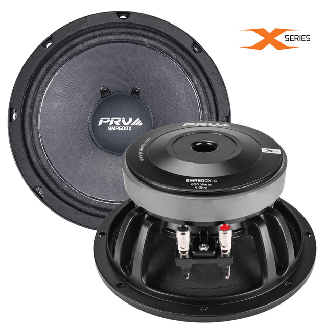 PRV Audio 8MR600X-4 8in Midrange Loudspeaker 600W 4 Ohm Ferrite