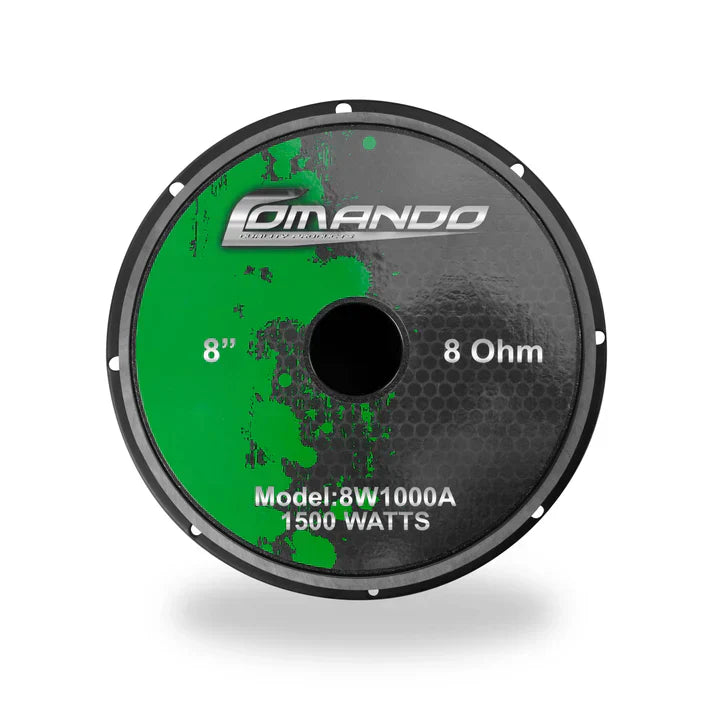8W1000A | 8'' | 1500W MÁXIMO | 8 Ohms COMANDO