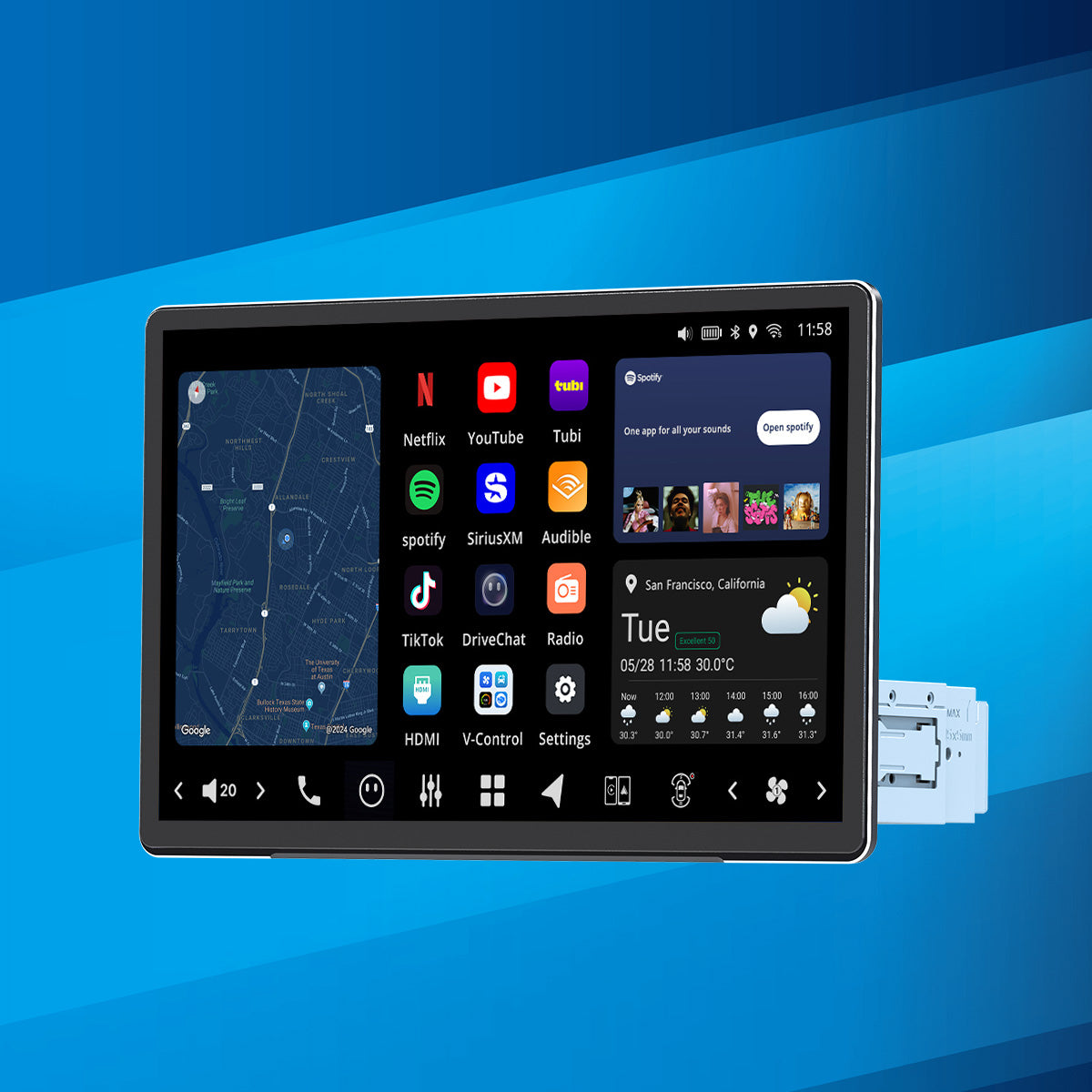 VISION 14” Single DIN Android Car Universal Radio