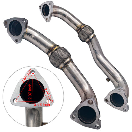 2008-2010 6.4L Ford Powerstroke 5" DPF/DEF/EGR Delete All-in-One Kit TruckTok