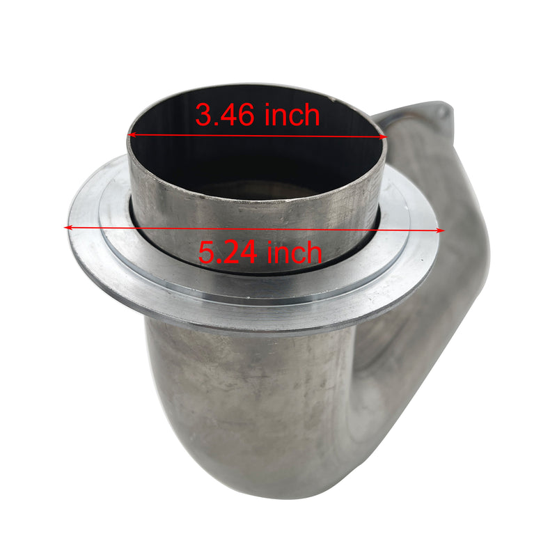 TruckTok 2017-2023 6.6L Duramax L5P 3.5" Downpipe w/EGR Cooler Delete kit