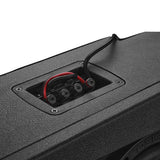 Jeep JT Gladiator Loaded Under Rear Seat Subwoofer Enclosure with 4 X 8" ZR8.2D, Leather Wrapped and Digital LED Lights | 1800 Watts RMS @ 1-Ohm