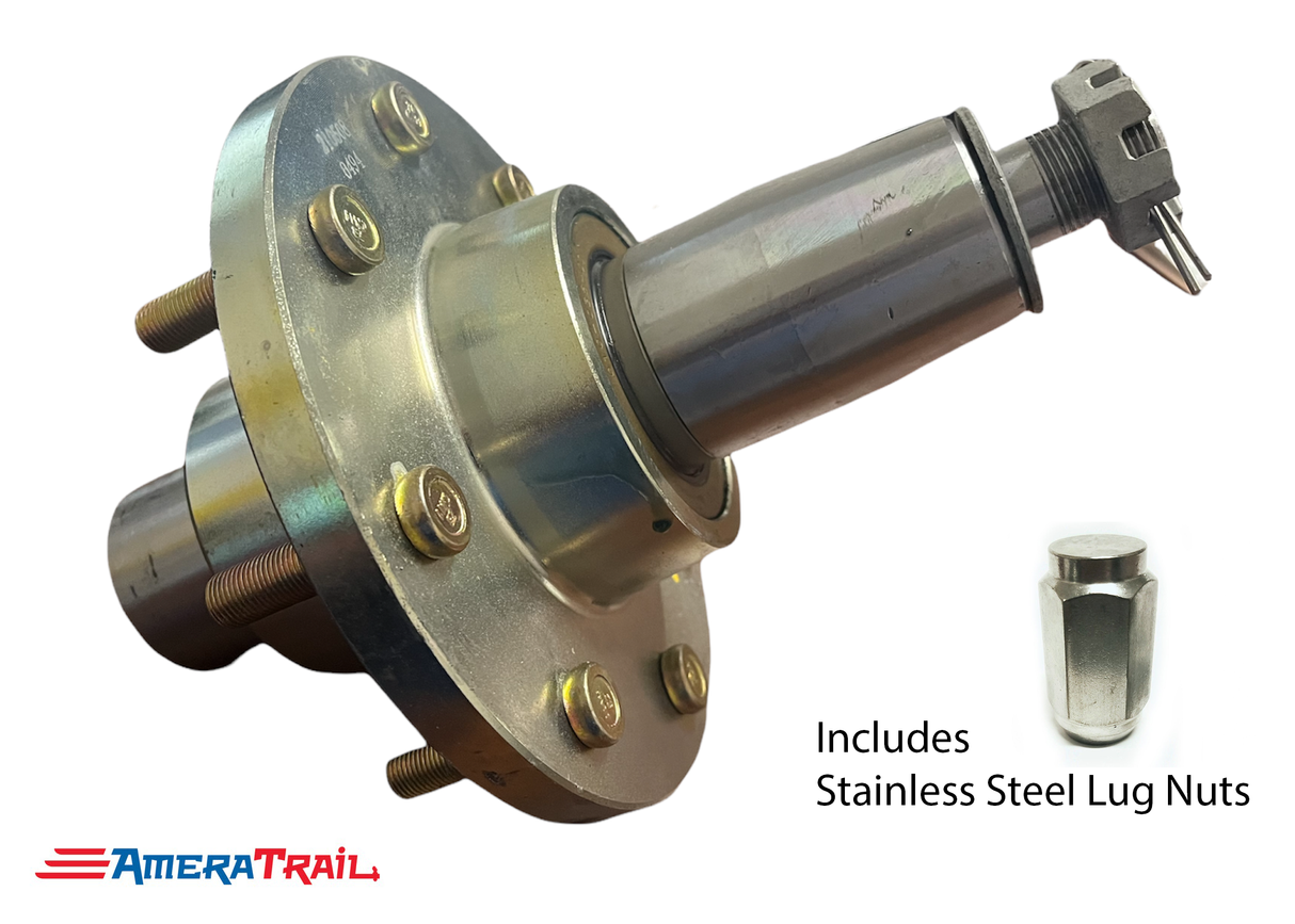 VAULT 8 Lug Complete Hub Kit for 7000 lb. Axles, Fully Greased, 8 on 6.5 Lug Pattern - Available w/ Stainless Steel Lug Nuts