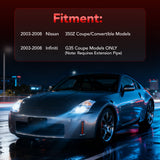 Catback Exhaust for 2003-2008 Nissan 350Z & Infiniti G35 with 4.5'' Single Tip & 3'' Pipe