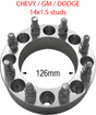 8 x 6.5 / 14mm Studs / 1.5"-3" Thickness (Chevy/GMC/Ram/Ford) Far From Stock - CWA