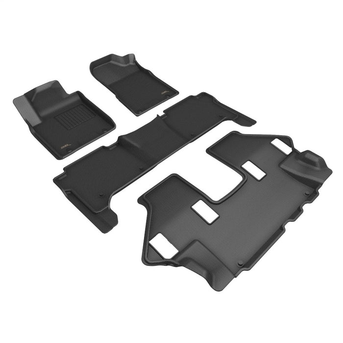 Tapis de sol 3D Maxpider 19-24 Nissan Armada Kagu - Noir R1 R2 R3