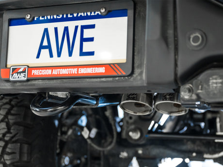 AWE Tuning 22-24 Ford Bronco Raptor 4WD Dual BashGuards Cat-Back SwitchPath Exhaust (sans embouts)