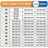 SMD Ceramic Capacitors JTAREA 0805  – 20pcs Strips JTAREA