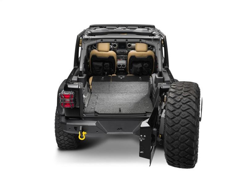 BedRug 18-23 Jeep Wrangler JL 2 portes 4 pièces Kit de chargement arrière