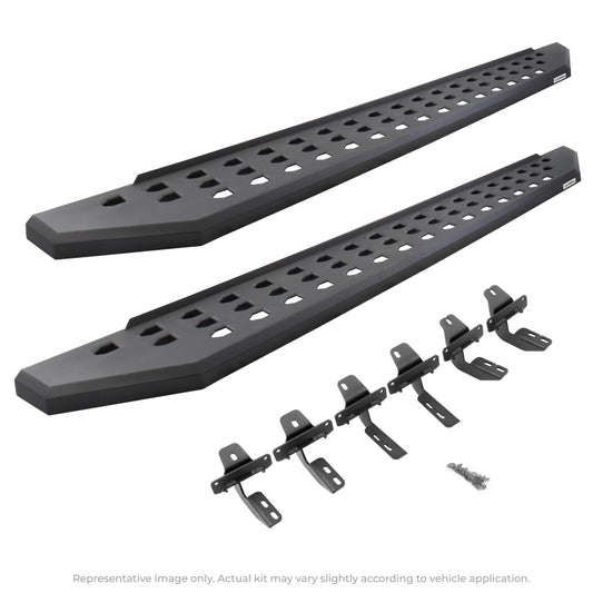 Go Rhino 2022 Toyota Tundra Crew Max 4dr RB20 Kit w/RB20 Running Board + Brkts - Tex. Blk