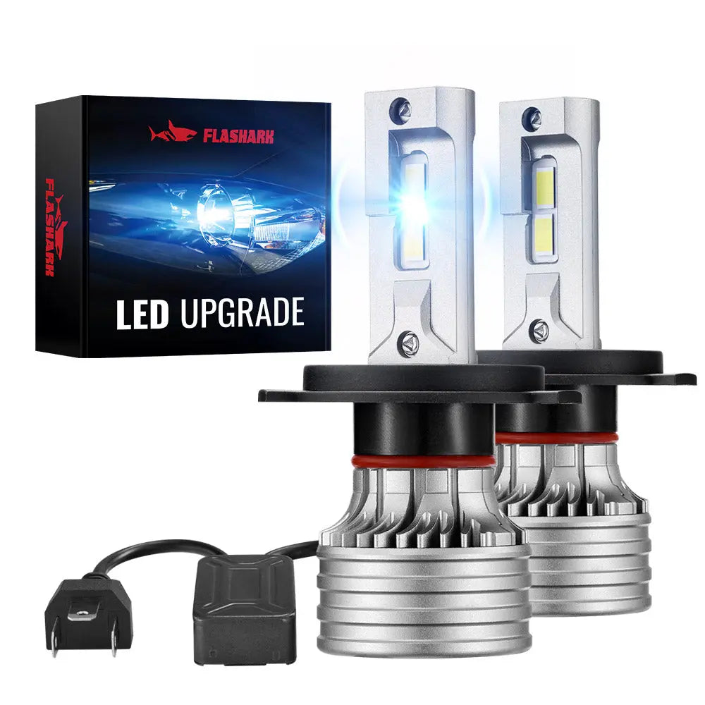 X4i H4/9003 110W 6500K 22000LM White IP67 LED Headlight Bulbs 2Pcs