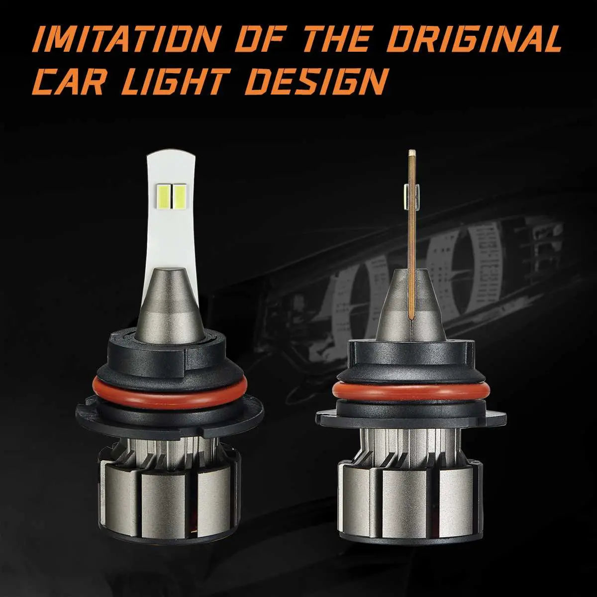 9004 HB1 LED Headlight Bulbs 18W 6000LM 6000K | 2 Bulbs for Acura/Buick/Cadillac/Chevrolet/