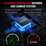 9005/HB3 9006/HB4 120W 6500K 22000LM White IP67 LED Headlight Bulbs 2 Pairs Flashark