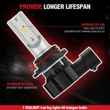 XF1 9006/HB4 Fog Light Bulbs 3000K 6000LM LED 2Pcs