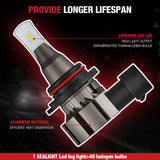 LF1 9006/HB4 LED Fog Light Bulbs 6500K 5500LM White 2Pcs